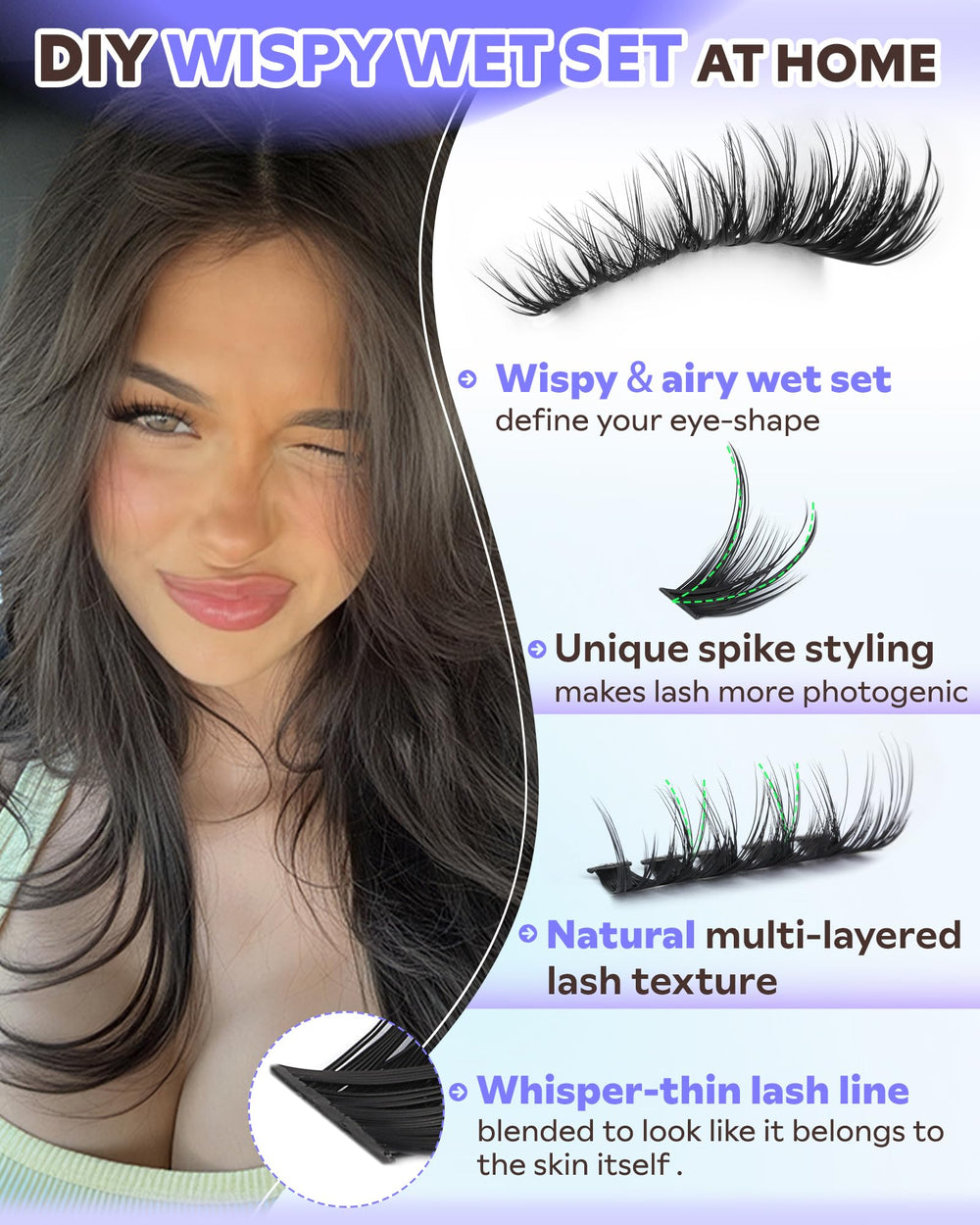 Goddvenus Spiky fairy lashes close-up for Insta-worthy look