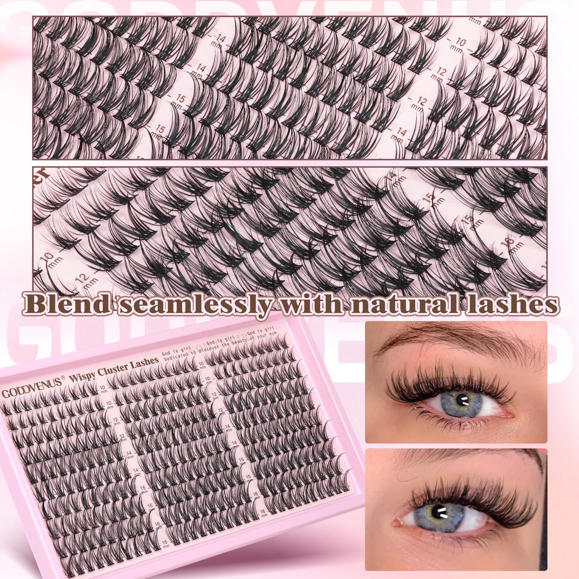 Goddvenus wispy clusters for daily wear or events