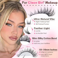 Goddvenus wispy lash clusters beginner-friendly DIY application