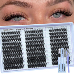 Goddvenus Wispy Lash Clusters Kit 300pcs spread for effortless DIY lash extensions