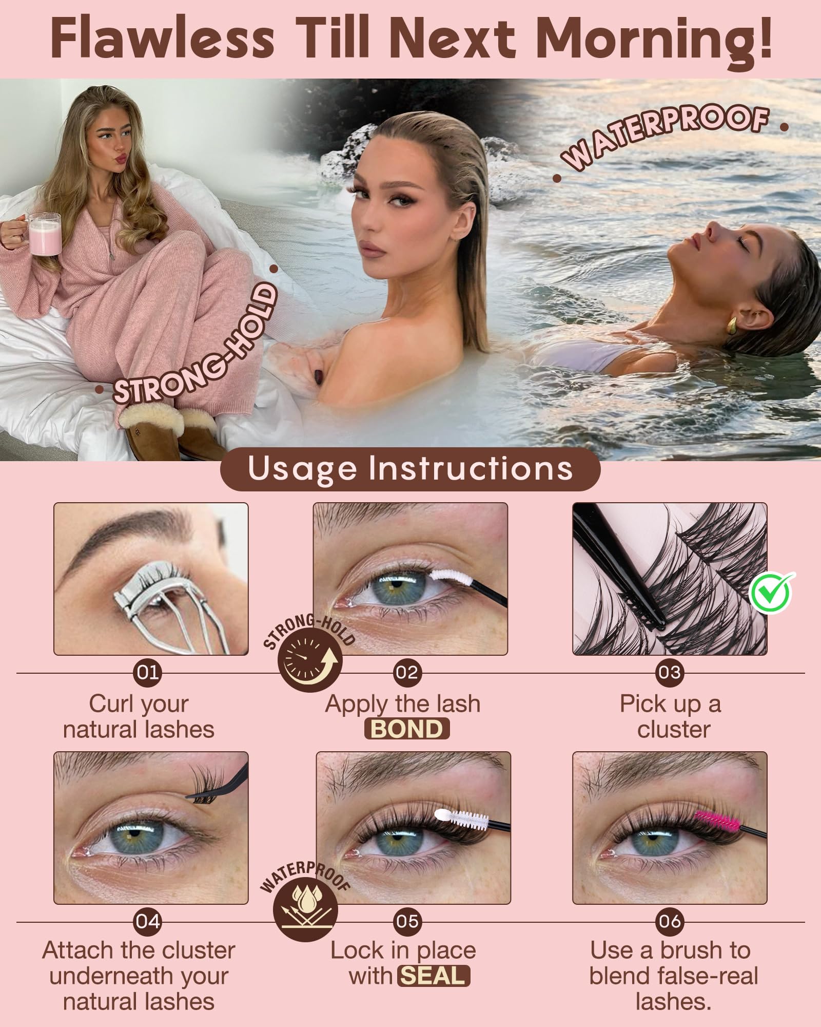 Goddvenus Wispy Lash Clusters Kit is lightweight and easy to apply.