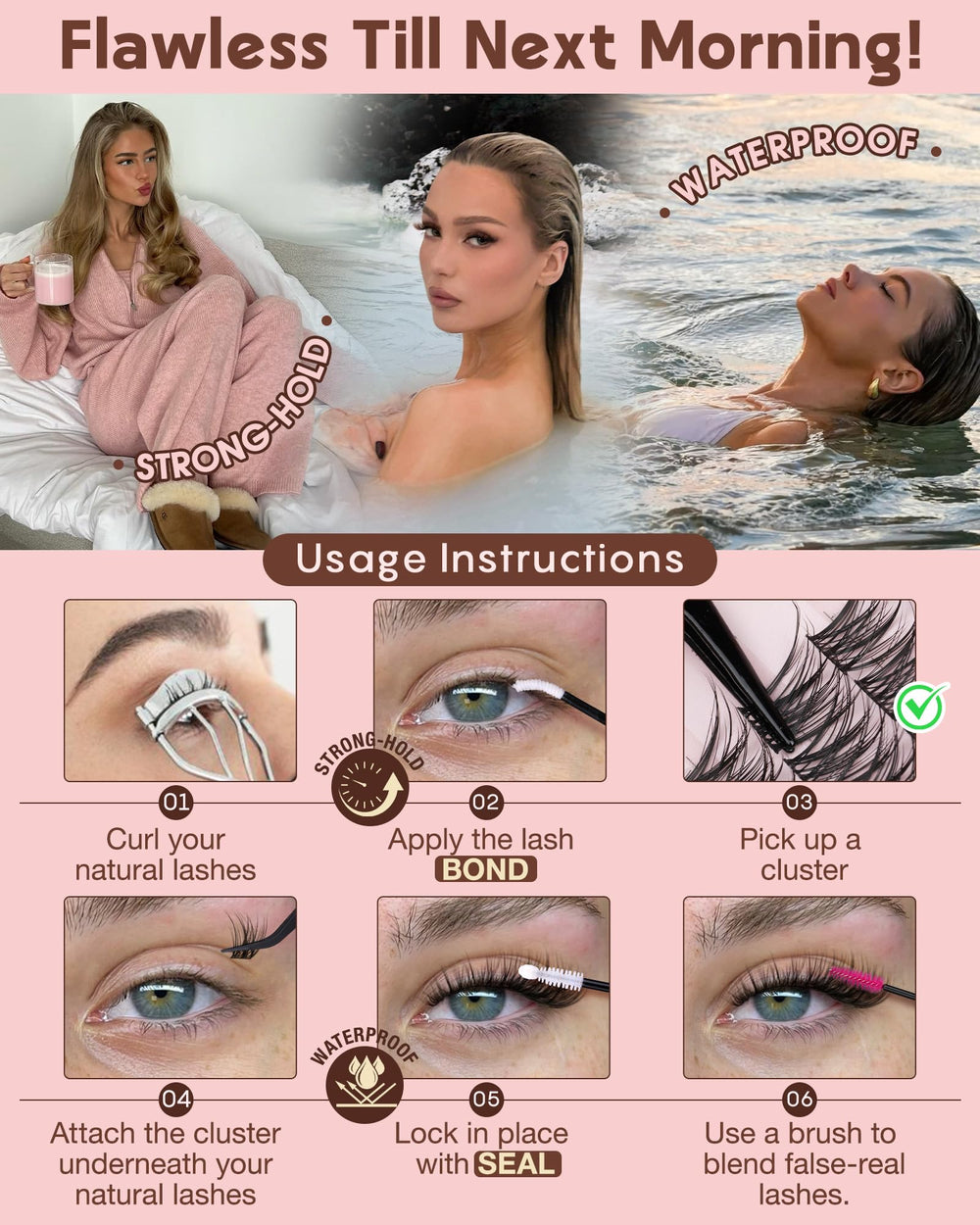 Goddvenus Wispy Lash Clusters Kit is lightweight and easy to apply.