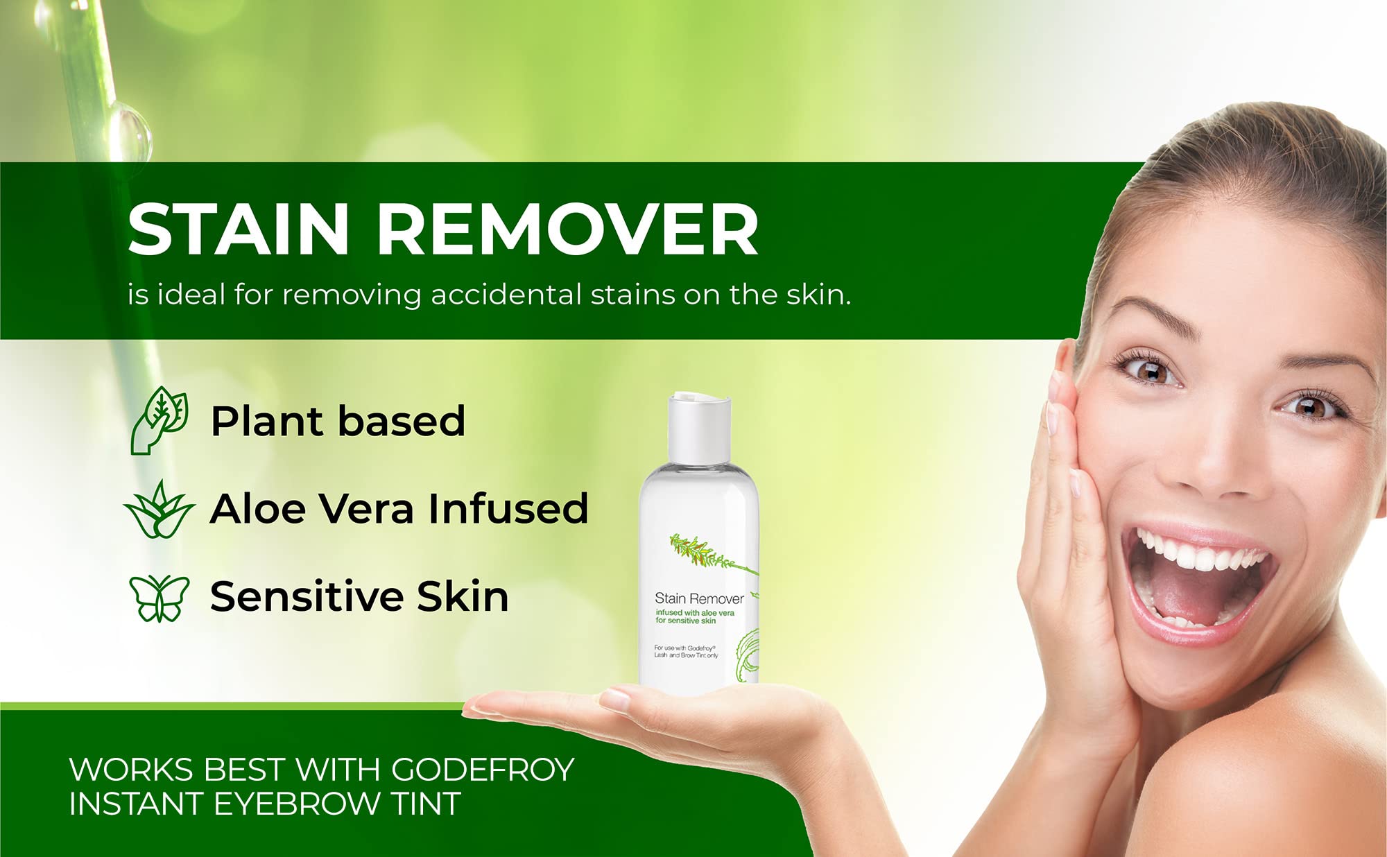 Godefroy aloe vera formula image emphasizes hydration during stain removal