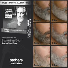 Godefroy Barbers Choice Silver Line neutralizes yellow tones for a cooler silver look