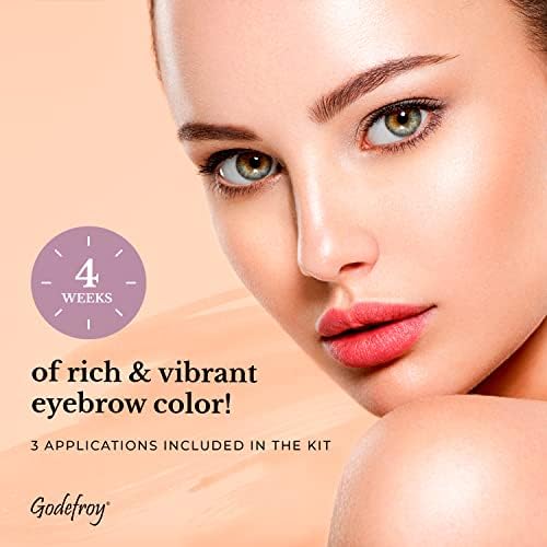 Godefroy brow color Step 1 ready-to-apply formula for mess-free tinting.
