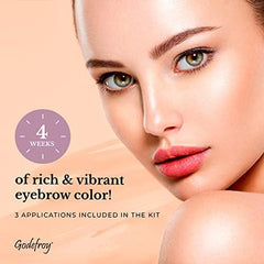 Godefroy brow color Step 1 ready-to-apply formula for mess-free tinting.