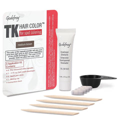 Godefroy spot-coloring kit packaging shows premium capsule system for precise use.