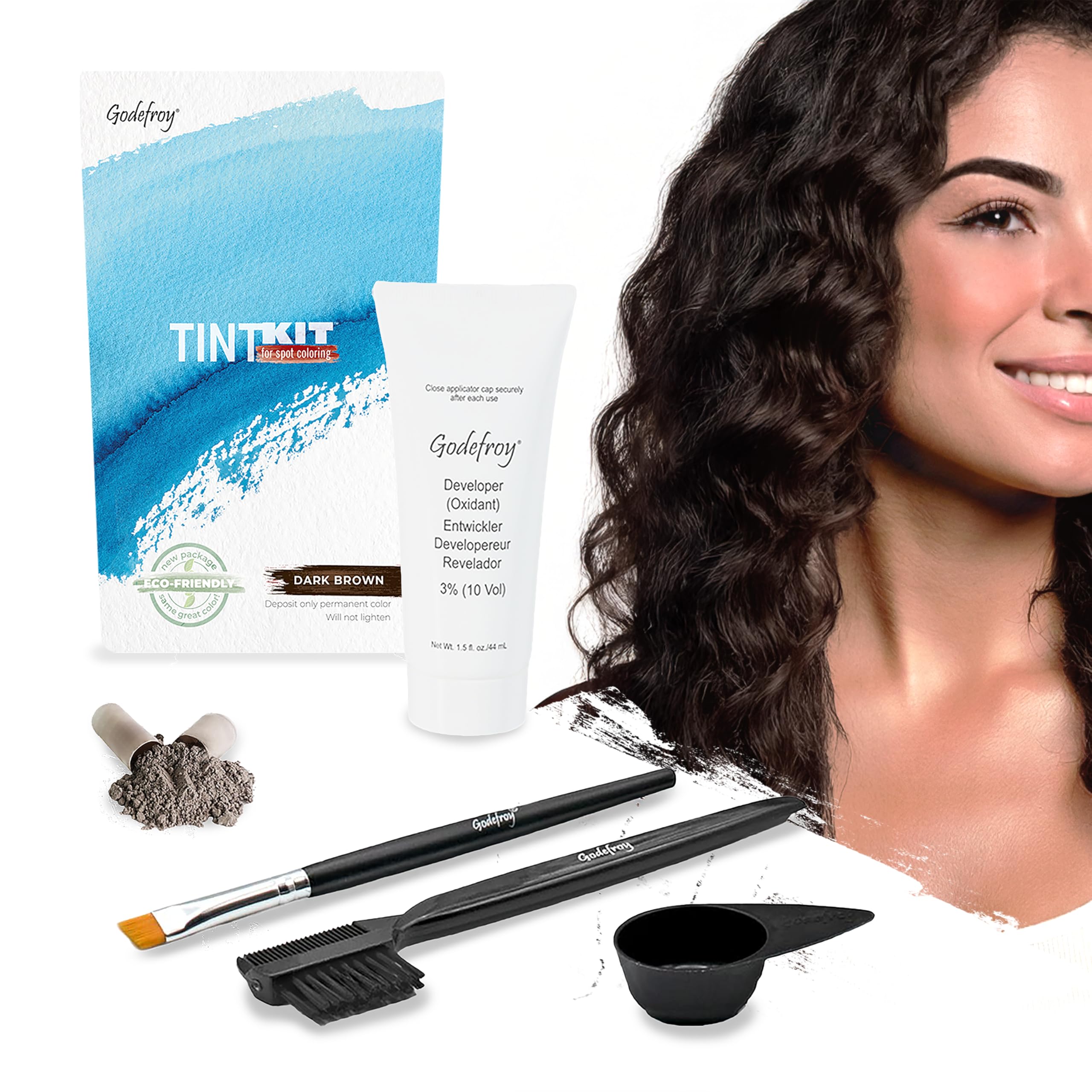 Godefroy hair color tint kit 20-applications for convenient at-home touch-ups.
