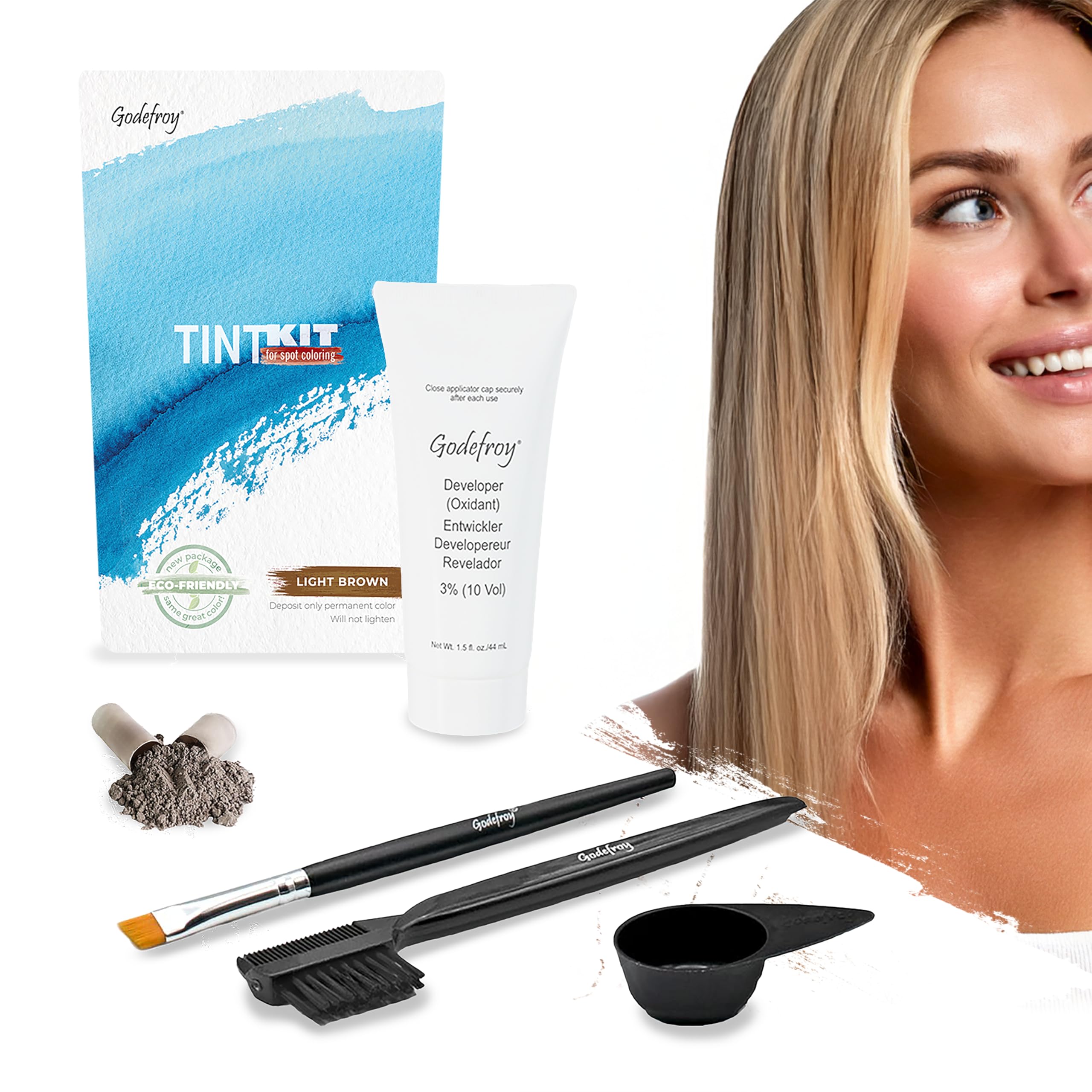 Godefroy Hair Color Tint Kit capsules for precise, waste-free color dosing.