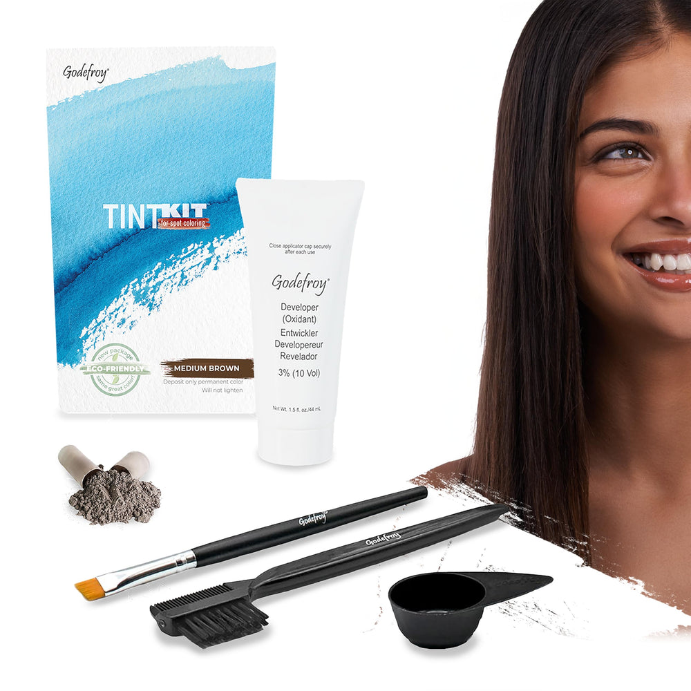 Godefroy hair color tint kit packaging for at-home gray coverage