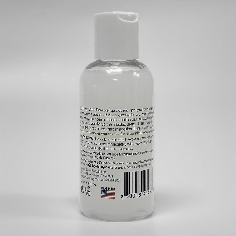 Godefroy stain remover aloe vera application soothes skin during cleanup