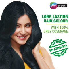 Godrej Expert Rich Crème Hair Colour application sachet ready for quick, mess-free color.