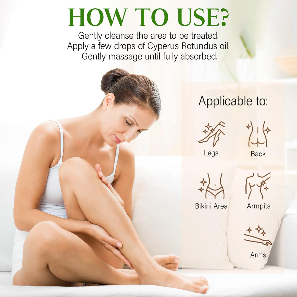 GOGIFTGO Cyperus Rotundus Oil smooth texture highlight suitability for all skin types.