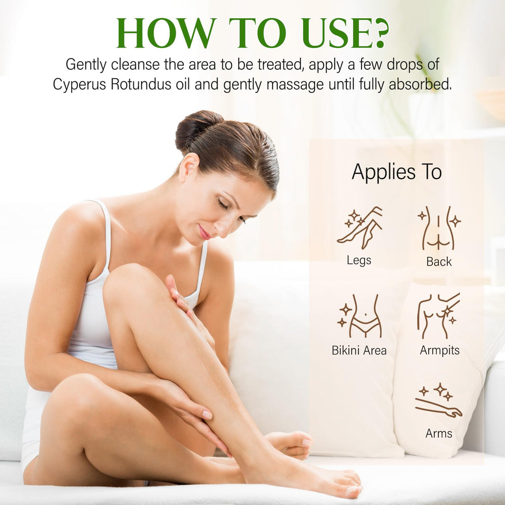 GOGIFTGO Cyperus Rotundus Oil supports multi-care for skin and hair management