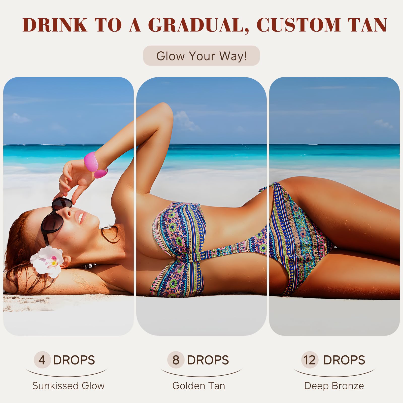 GOGIFTGO daily-use drops dispenser reinforces effortless glow with sunscreen compatibility.
