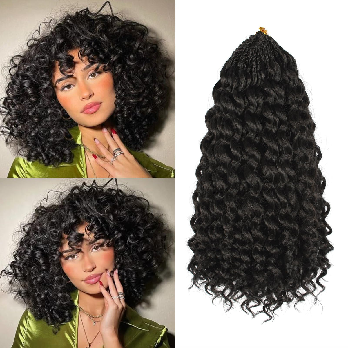 Gogo Curl Hair 12-inch eight-pack shows natural texture for protective styling