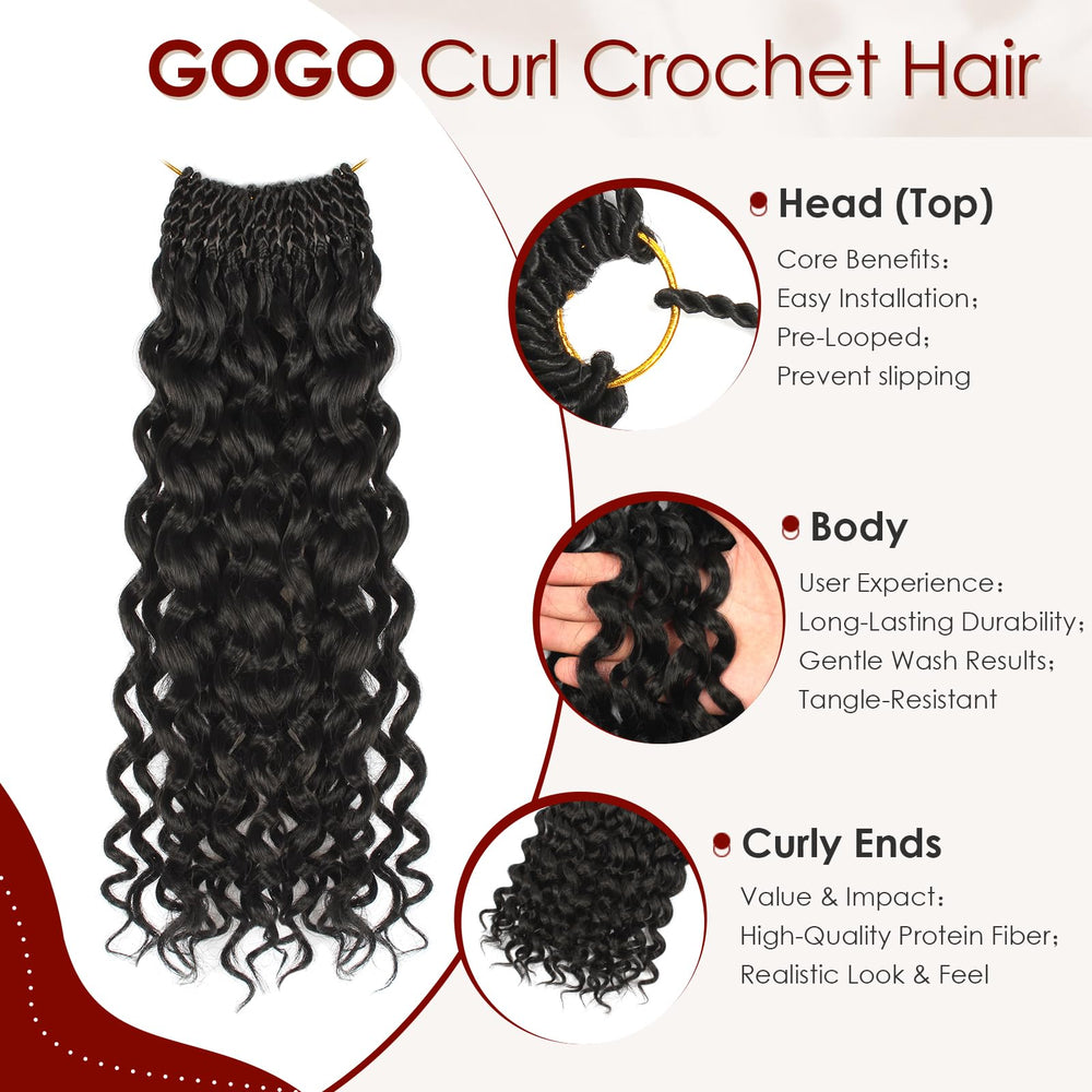 Gogo Curl Pre-twist top installation demonstrates beginner-friendly styling