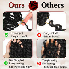 Gogo Curl Hair texture close-up shows silky protein silk feel