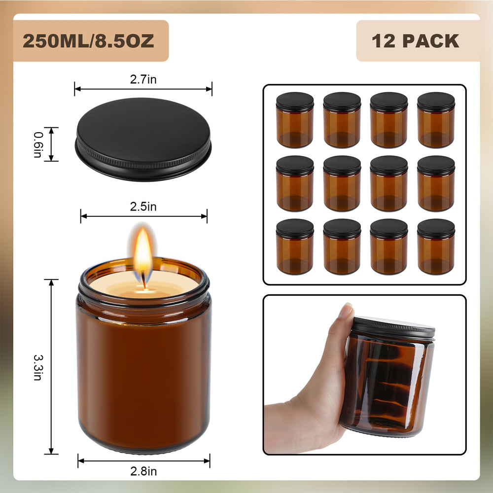 Goiio amber glass jar packaging image emphasizes protective grid-style packing for safe shipping.