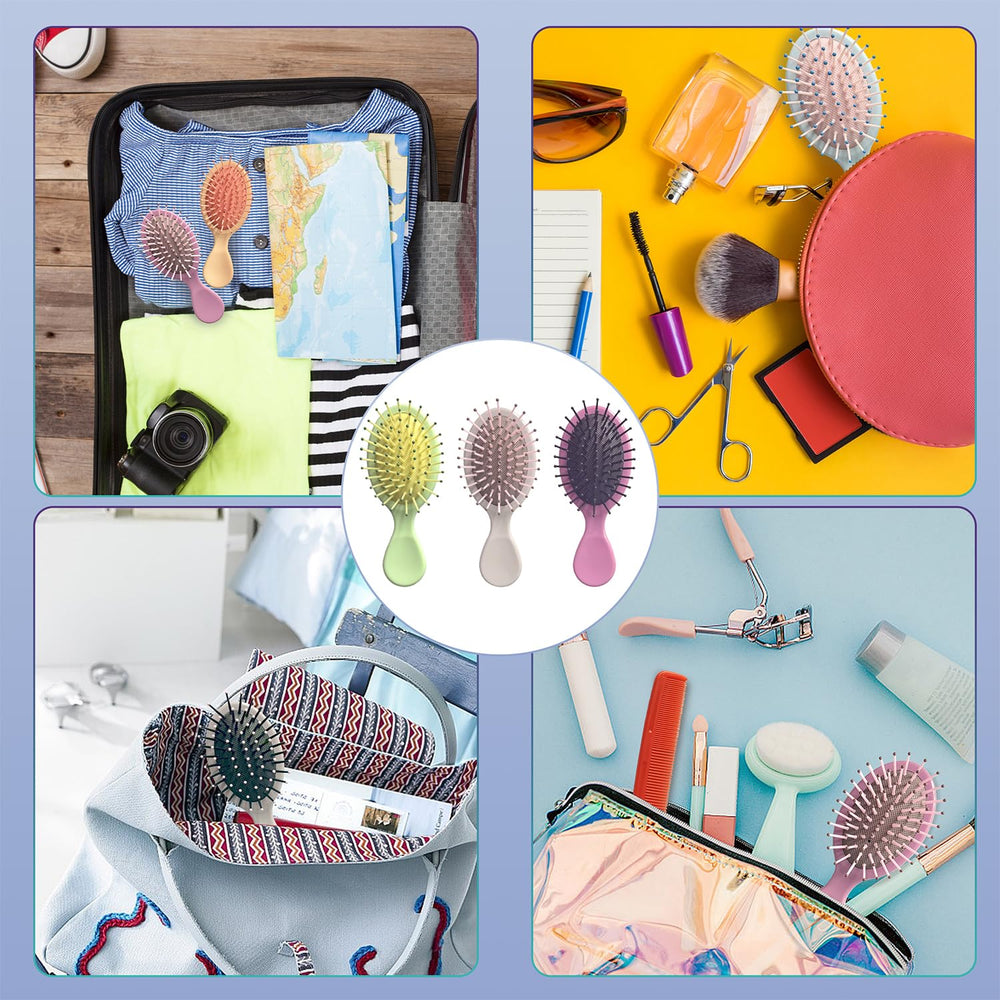 Goiio mini brush in multicolor display ideal for gifting and mood-boosting styling.