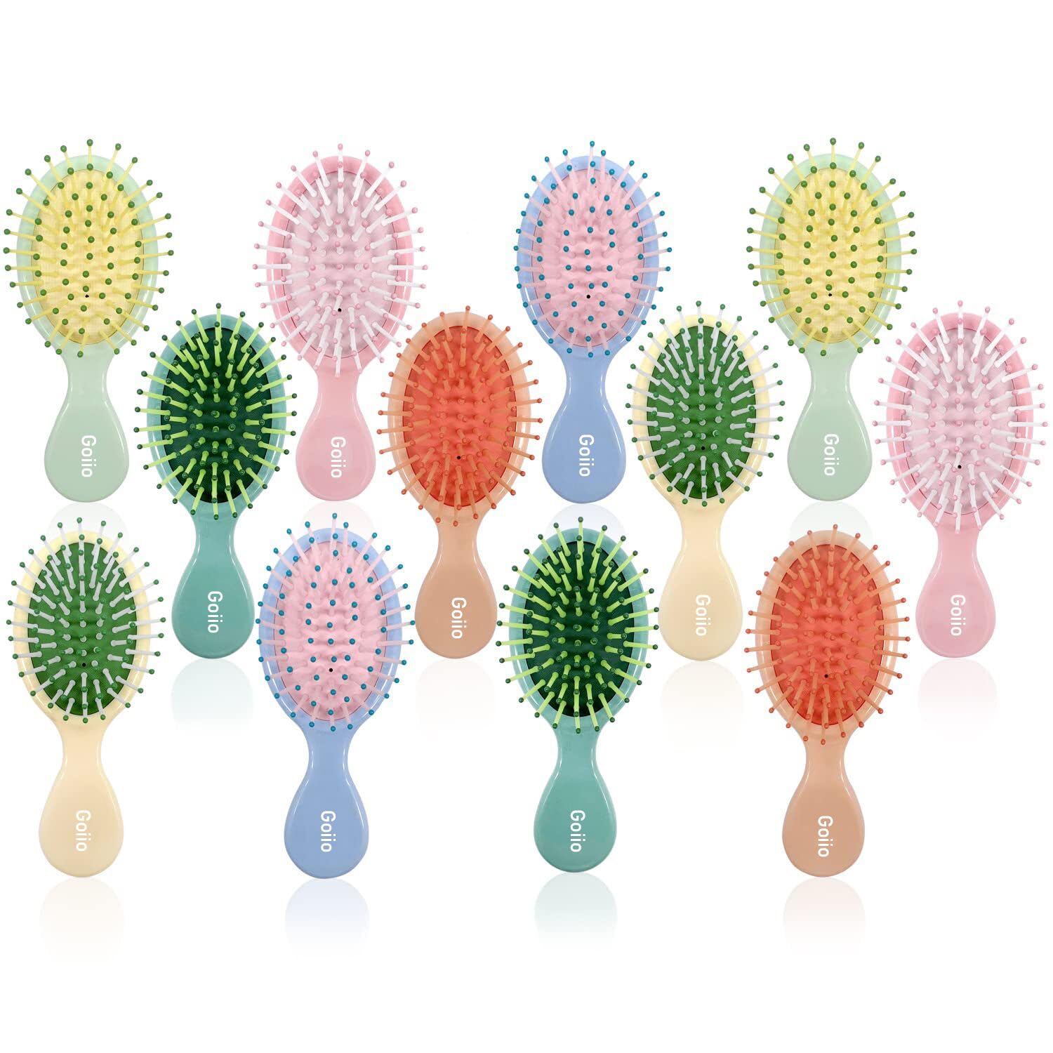 Goiio mini brush set ready for office, dorm, or hotel use.