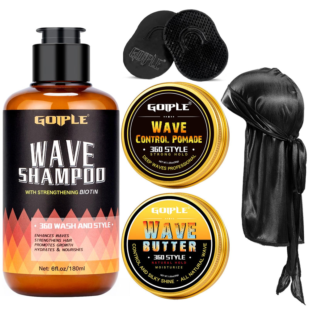 Goiple 360 Wave Shampoo bottle for clean scalp and natural shine.