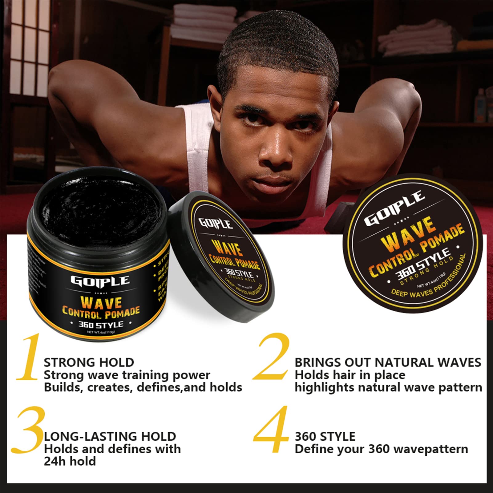 Goiple 360-waves-pattern highlights layered wave look and texture control