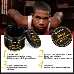 Goiple 360-waves-pattern highlights layered wave look and texture control