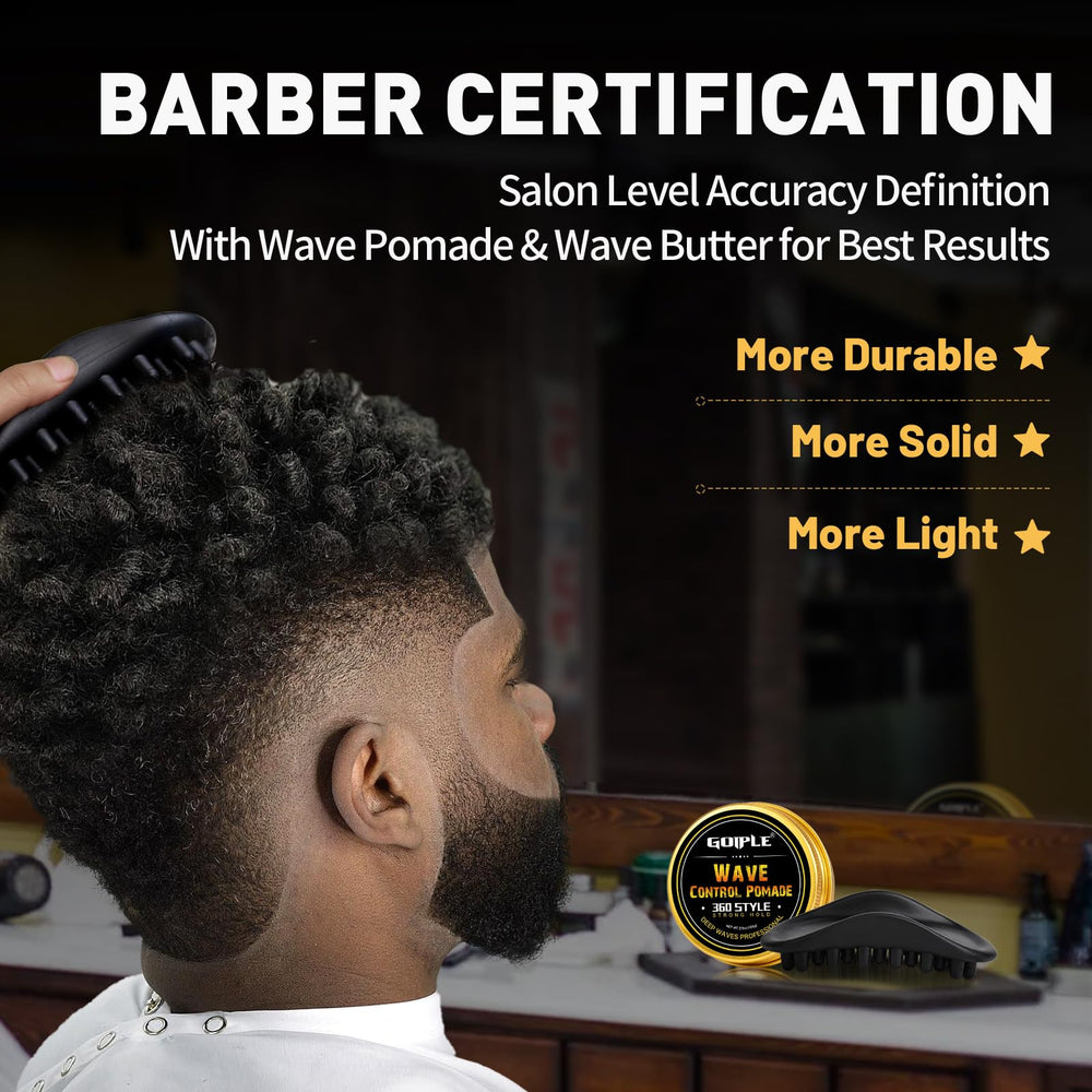 Goiple afro curl sponge racket highlighting enhanced natural coil patterns for defined curls.