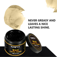 Goiple applying-wave-pomade shows even, controlled application for wave pattern