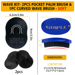 Goiple blue durag set protects waves overnight.
