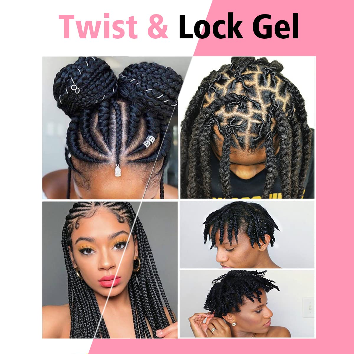 Goiple braid gel for twists adds definition and a natural shine.