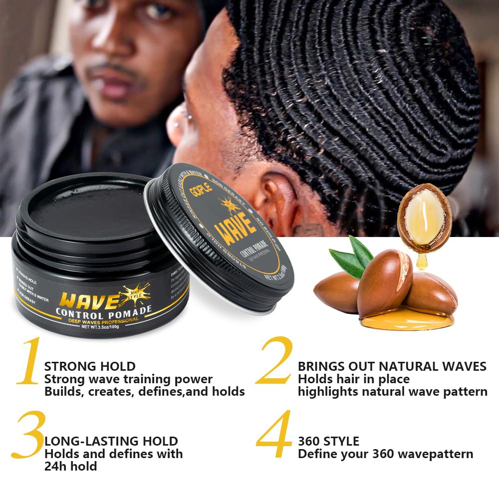 Goiple Curved Medium Waves Brush designed for even distribution and defined patterns.