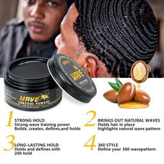 Goiple Curved Medium Waves Brush designed for even distribution and defined patterns.