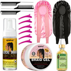 Goiple Extra Hold Braiding Kit bottle shows strong hold for lasting twists.