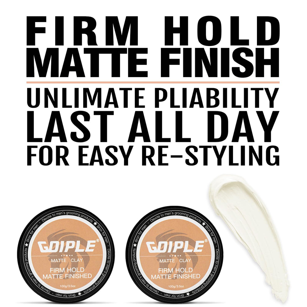 Goiple hair styling clay easy to apply and spreads smoothly without stickiness