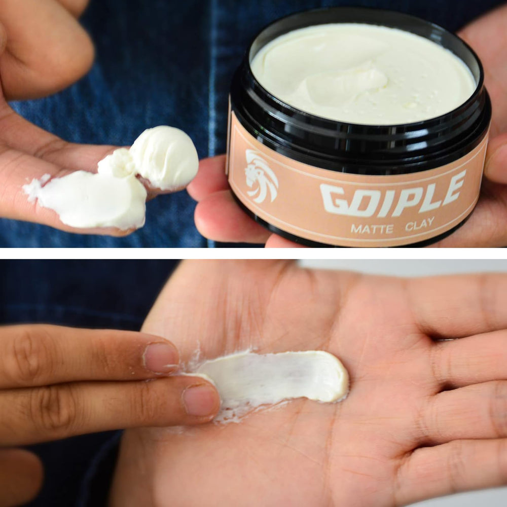 Goiple hair styling clay infused with organic ingredients for safe grooming