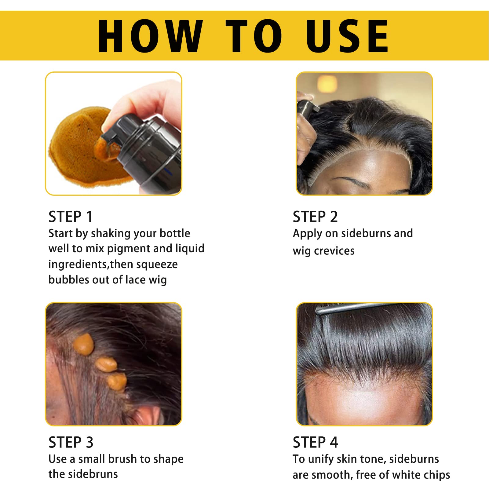 Goiple lace tint edge control wax for subtle smoothing near hairline