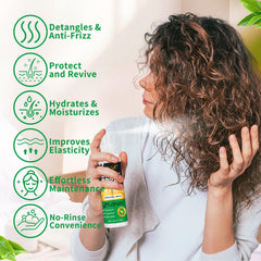 Goiple Leche para Pelucas Sintéticas, aceite de árbol de té para acondicionar fibras.
