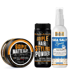 Goiple matte clay firm hold jar for textured, long-lasting style.