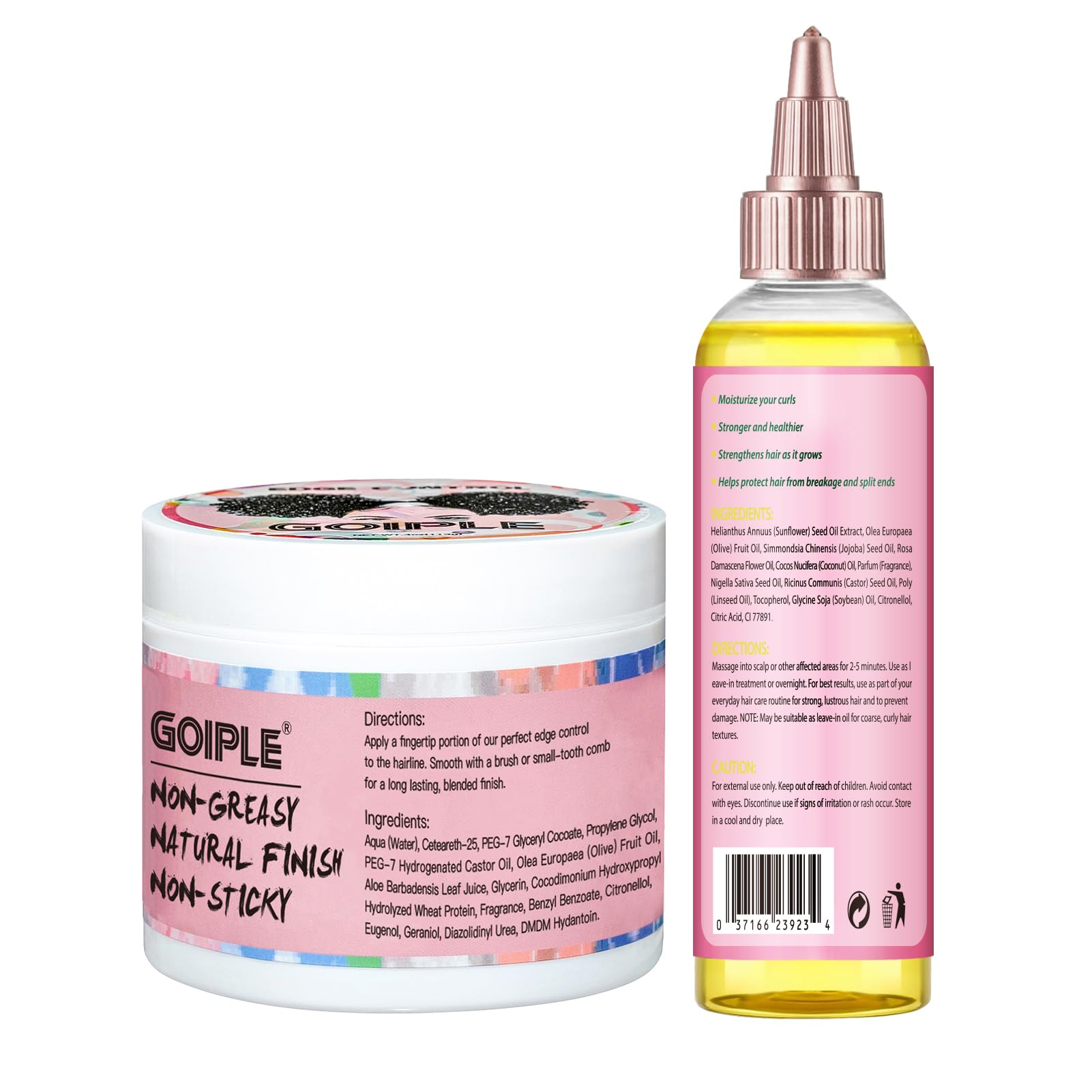 Goiple packaging and product set preview, showcasing complete care routine benefits.