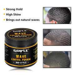 Goiple pocket palm comb set 2 shown for travel-ready styling.
