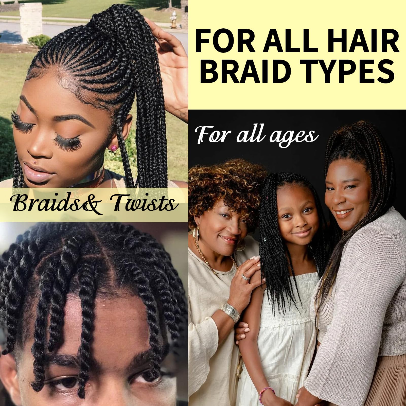 Goiple rose water braid spray closeup showing dandruff control benefits