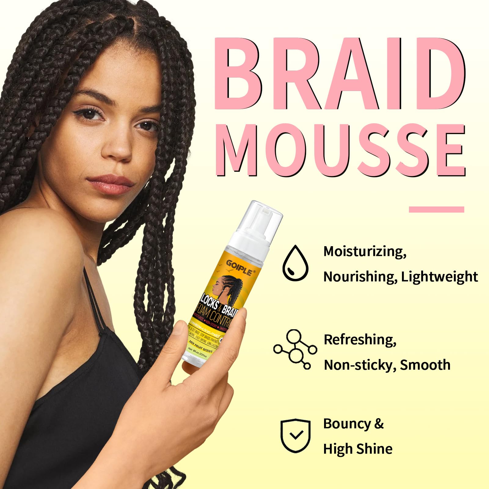 Goiple rose-water braid spray demonstrates itchy scalp relief