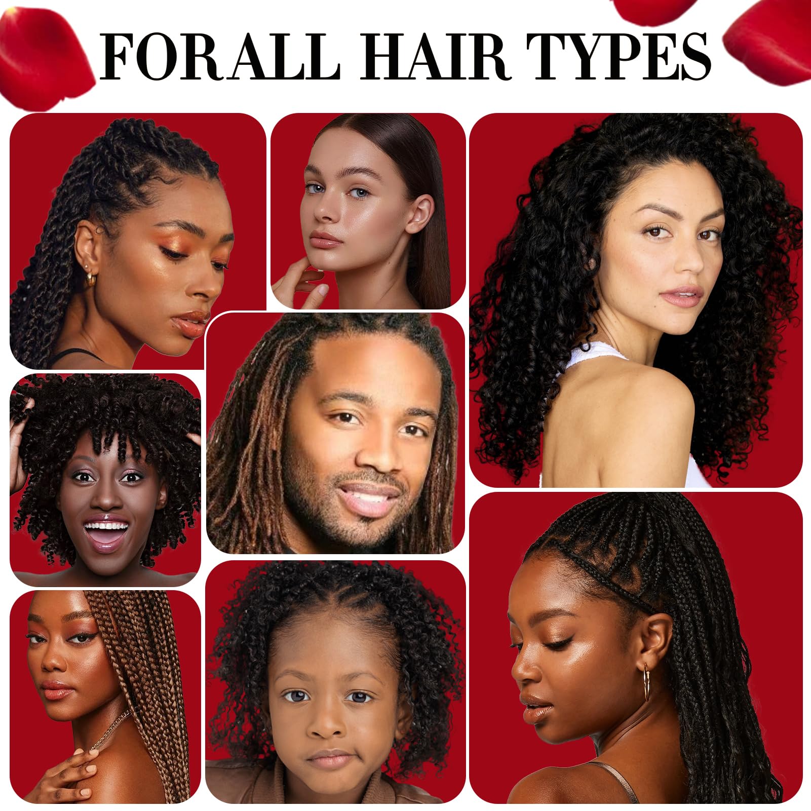 Goiple Rose Water Hair Volume boost visible after use on dreadlocks.