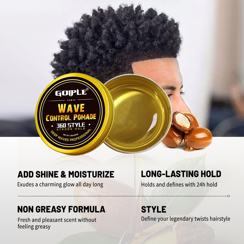 Goiple rotating brush head speeding up twist-outs for quicker styling.