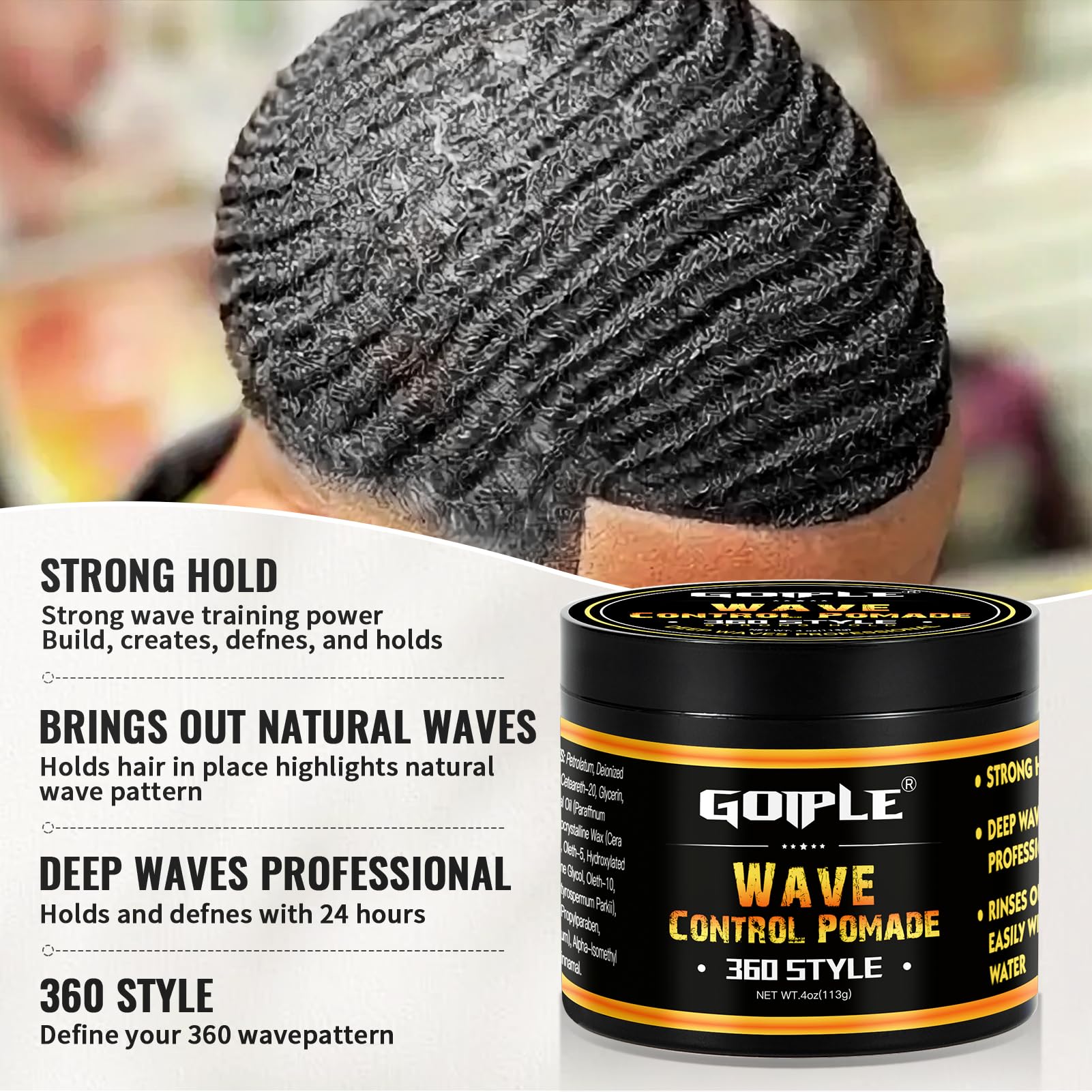 Goiple Shampoo lather close-up illustrating refreshing, residue-free wash