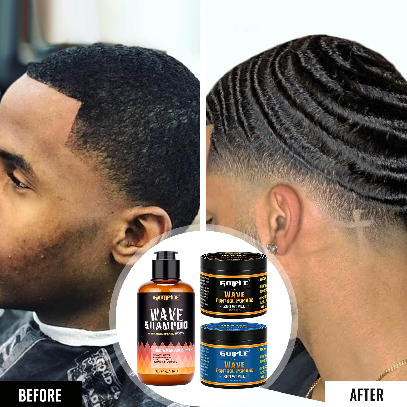 Goiple Styling brush session with product for smooth wave formation