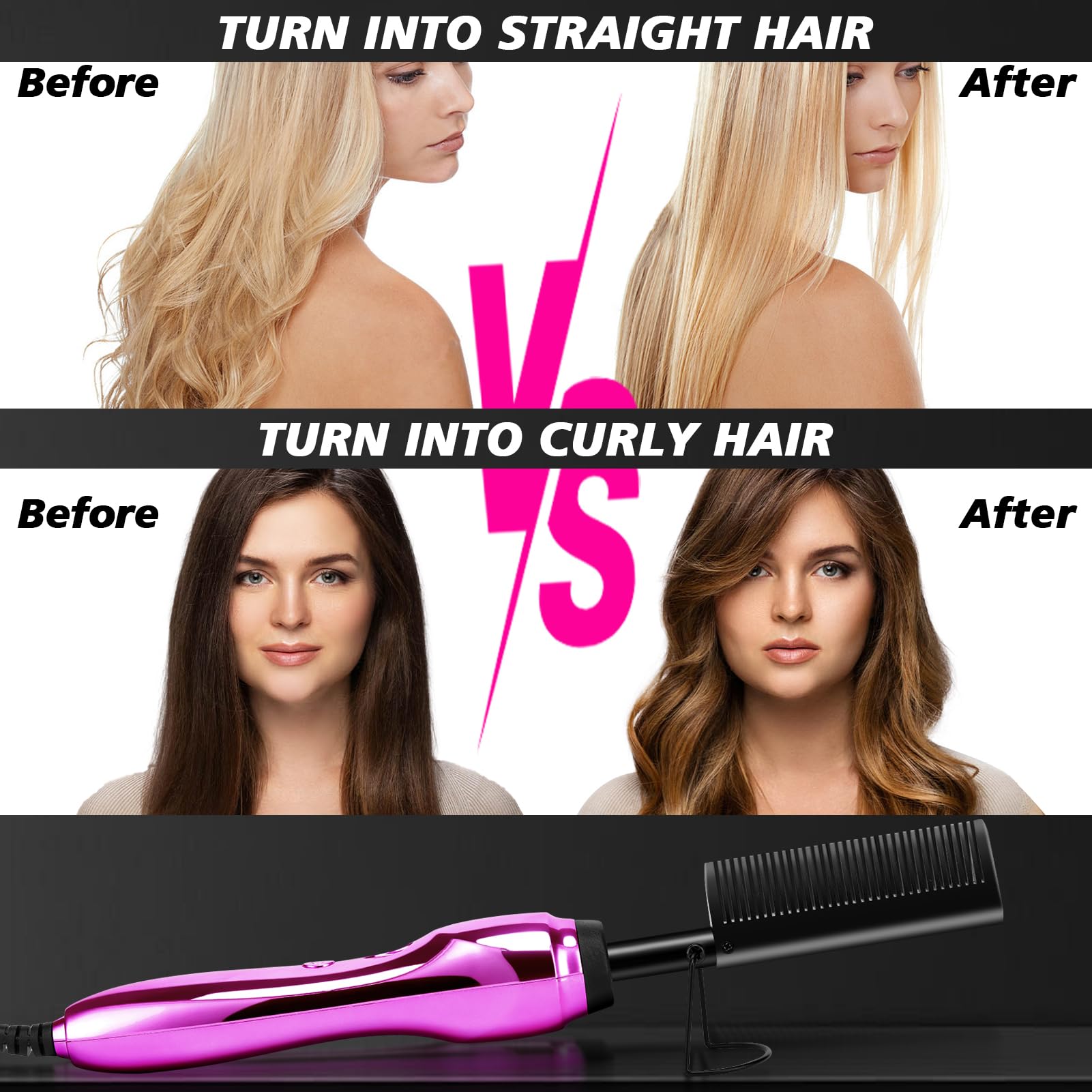 Goiple three-level temperature control suits diverse wig and natural-hair needs.