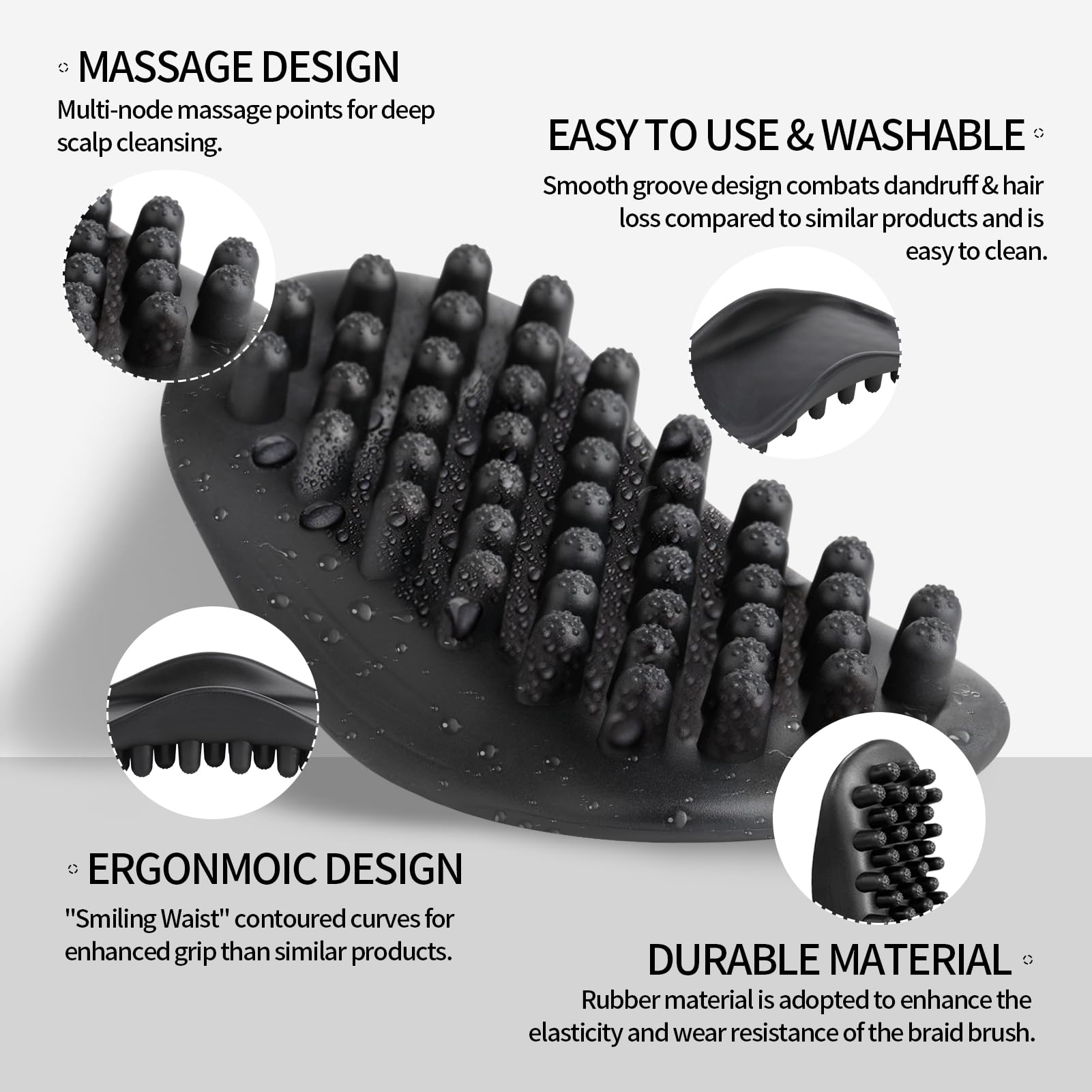 Goiple twist styler comb in use for comfortable daily styling.